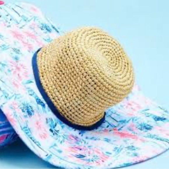 Lilly Pulitzer beach hat sea to shining sea new in package main image 4